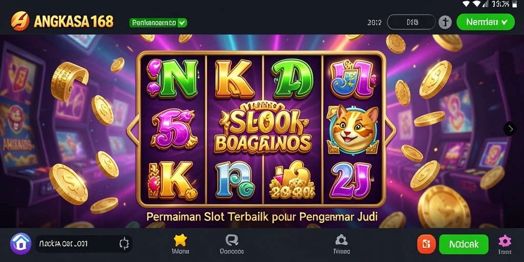 Tampilan gameplay seru di ANGKASA168 yang memukau.